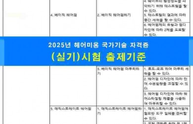 (실기)시험 출제 기준.